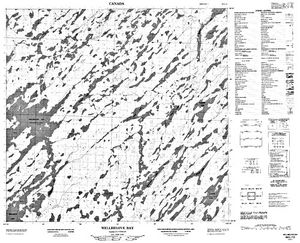 NTS 50k map for Wollaston Lake, Saskatchewan