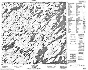 NTS 50k map for Wollaston Lake, Saskatchewan