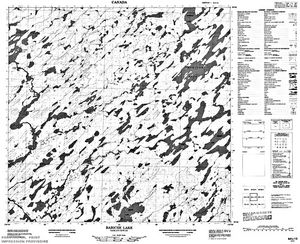 NTS 50k map for Corson Lake, Saskatchewan