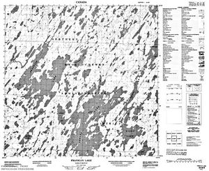 NTS 50k map for Milton Lake, Saskatchewan