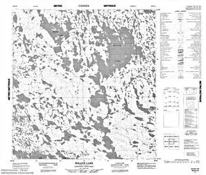 NTS 50k map for Gregoire Lakes, Nunavut