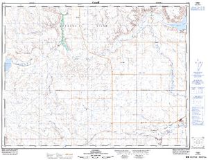 NTS 50k map for Cypress Lake, Saskatchewan