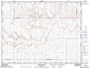 NTS 50k map for Frenchman River, Saskatchewan