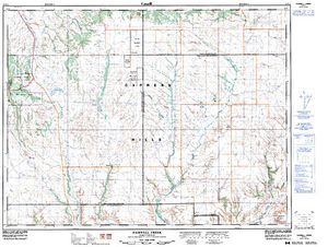 NTS 50k map for Loch Leven Lake, Saskatchewan