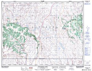 NTS 50k map for Loch Leven Lake, Saskatchewan