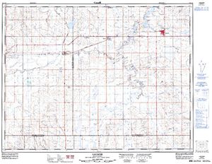 NTS 50k map for Thomson Lake, Saskatchewan