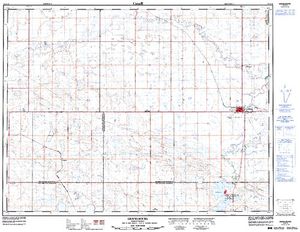 NTS 50k map for Thomson Lake, Saskatchewan