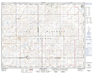 NTS 50k map for Avonlea Creek, Saskatchewan