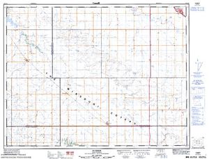 NTS 50k map for Moose Jaw River, Saskatchewan