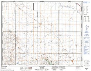NTS 50k map for Moose Jaw River, Saskatchewan