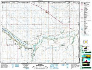 NTS 50k map for Moose Jaw River, Saskatchewan