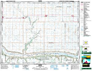 NTS 50k map for Qu'Appelle River, Saskatchewan