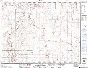 NTS 50k map for Lac Pellitier, Saskatchewan