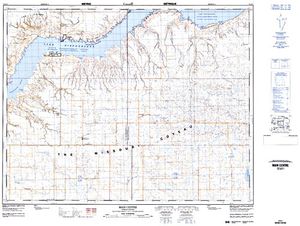 NTS 50k map for South Saskatchewan River, Alberta