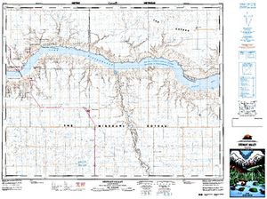 NTS 50k map for South Saskatchewan River, Alberta