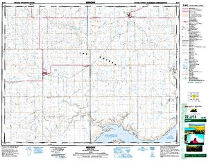 NTS 50k map for Lake Diefenbaker, Saskatchewan