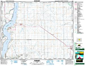 NTS 50k map for South Saskatchewan River, Alberta