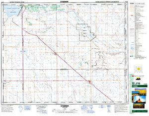 NTS 50k map for Qu'Appelle River, Saskatchewan