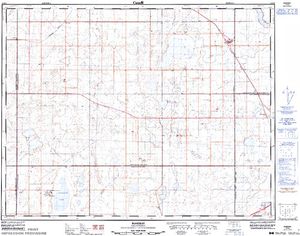 NTS 50k map for Antelope Lake, Saskatchewan