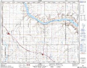 NTS 50k map for Lake Diefenbaker, Saskatchewan