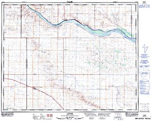 NTS 50k map for Lake Diefenbaker, Saskatchewan