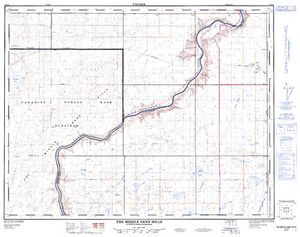 NTS 50k map for South Saskatchewan River, Alberta