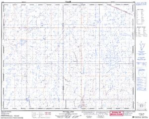 NTS 50k map for Blood Indian Creek Reservoir, Alberta