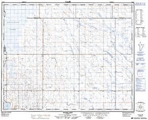 NTS 50k map for Berry Creek, Alberta