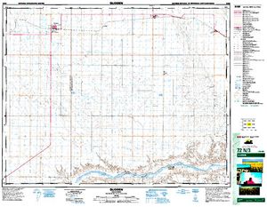 NTS 50k map for Lake Diefenbaker, Saskatchewan