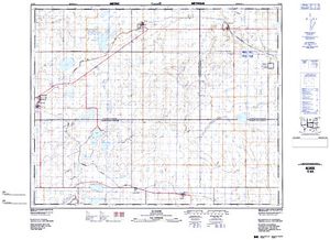 NTS 50k map for Alsask Lake, Saskatchewan