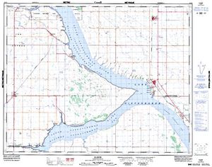 NTS 50k map for Lake Diefenbaker, Saskatchewan