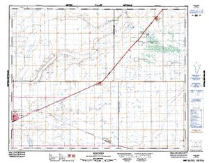 NTS 50k map for Eagle Creek, Saskatchewan