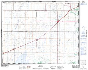 NTS 50k map for Eagle Creek, Saskatchewan
