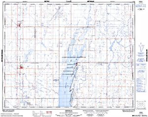 NTS 50k map for Last Mountain Lake, Saskatchewan