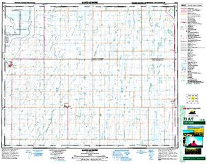 NTS 50k map for Lenore Lake, Saskatchewan