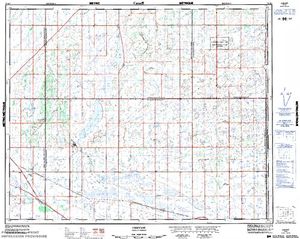 NTS 50k map for Porter Lake, Saskatchewan