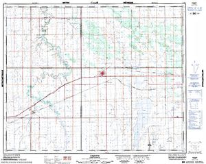 NTS 50k map for Eagle Creek, Saskatchewan