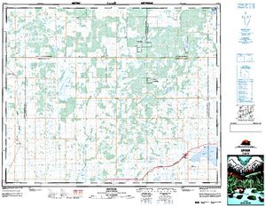 NTS 50k map for Lac la Pêche, Saskatchewan