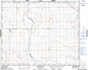 NTS 50k map for Tramping Lake, Saskatchewan