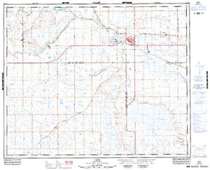 NTS 50k map for Eaglehill Lake, Saskatchewan