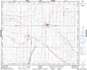 NTS 50k map for Eagle Creek, Saskatchewan