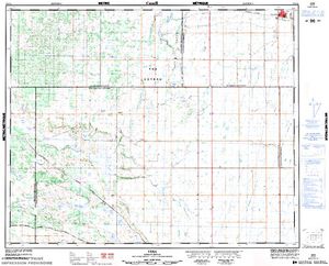 NTS 50k map for Clear Lake, Saskatchewan