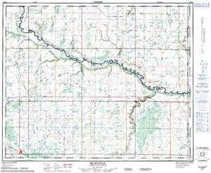NTS 50k map for Loon Lake, Alberta