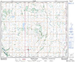 NTS 50k map for Battle River, Alberta
