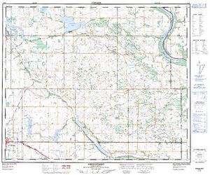 NTS 50k map for Greenstreet Lake, Saskatchewan