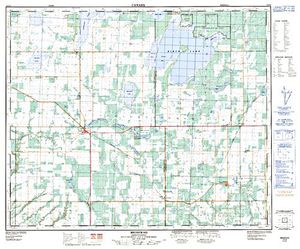 NTS 50k map for Macleod Lake, Saskatchewan