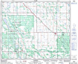 NTS 50k map for Nesland Lake, Saskatchewan