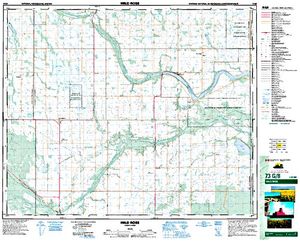NTS 50k map for Round Lake, Saskatchewan