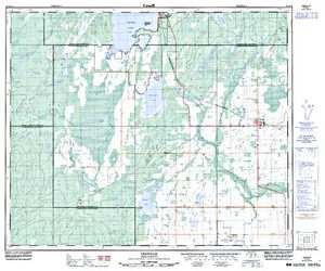 NTS 50k map for Chitek Lake, Saskatchewan