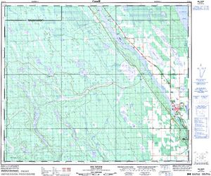 NTS 50k map for Delaronde Lake, Saskatchewan
